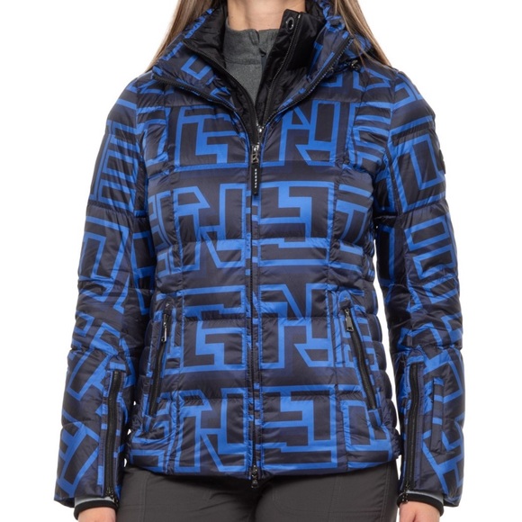 Bogner NWT Sport Sanne Down Ski Jacket Blue/Black - Picture 2 of 8